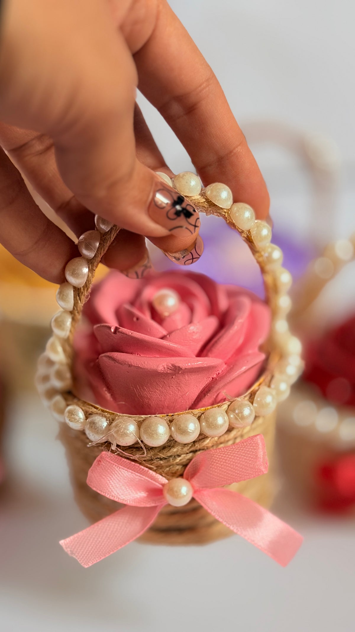 Flower Aroma Stone Basket (10 Pcs)