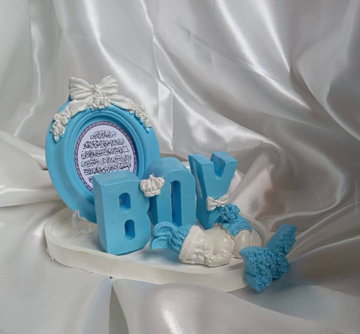 Gender Reveal Tray Boy