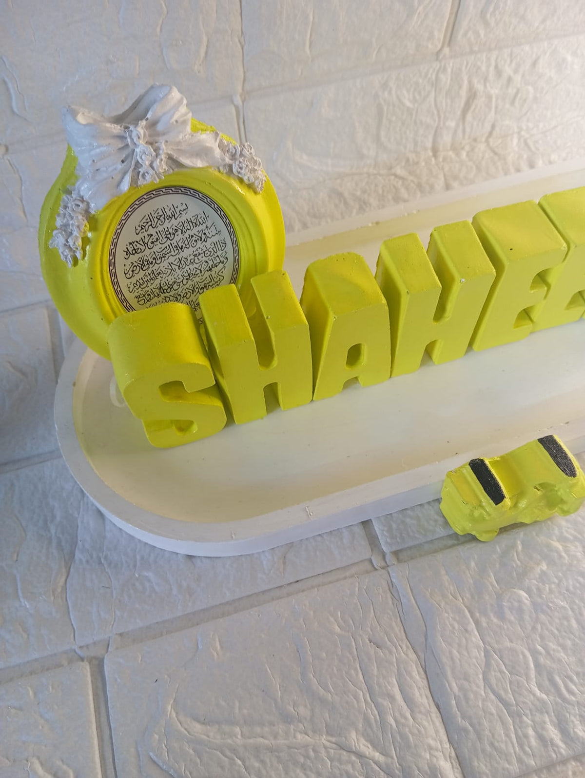 Shaheer Name Tray