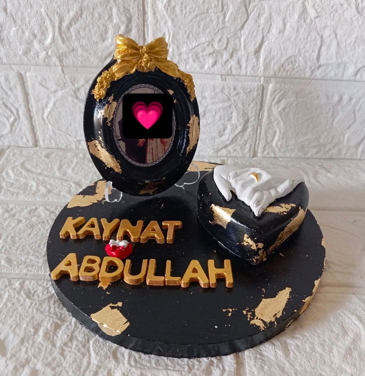 Kaynat & Abdullah Couple Name Tray