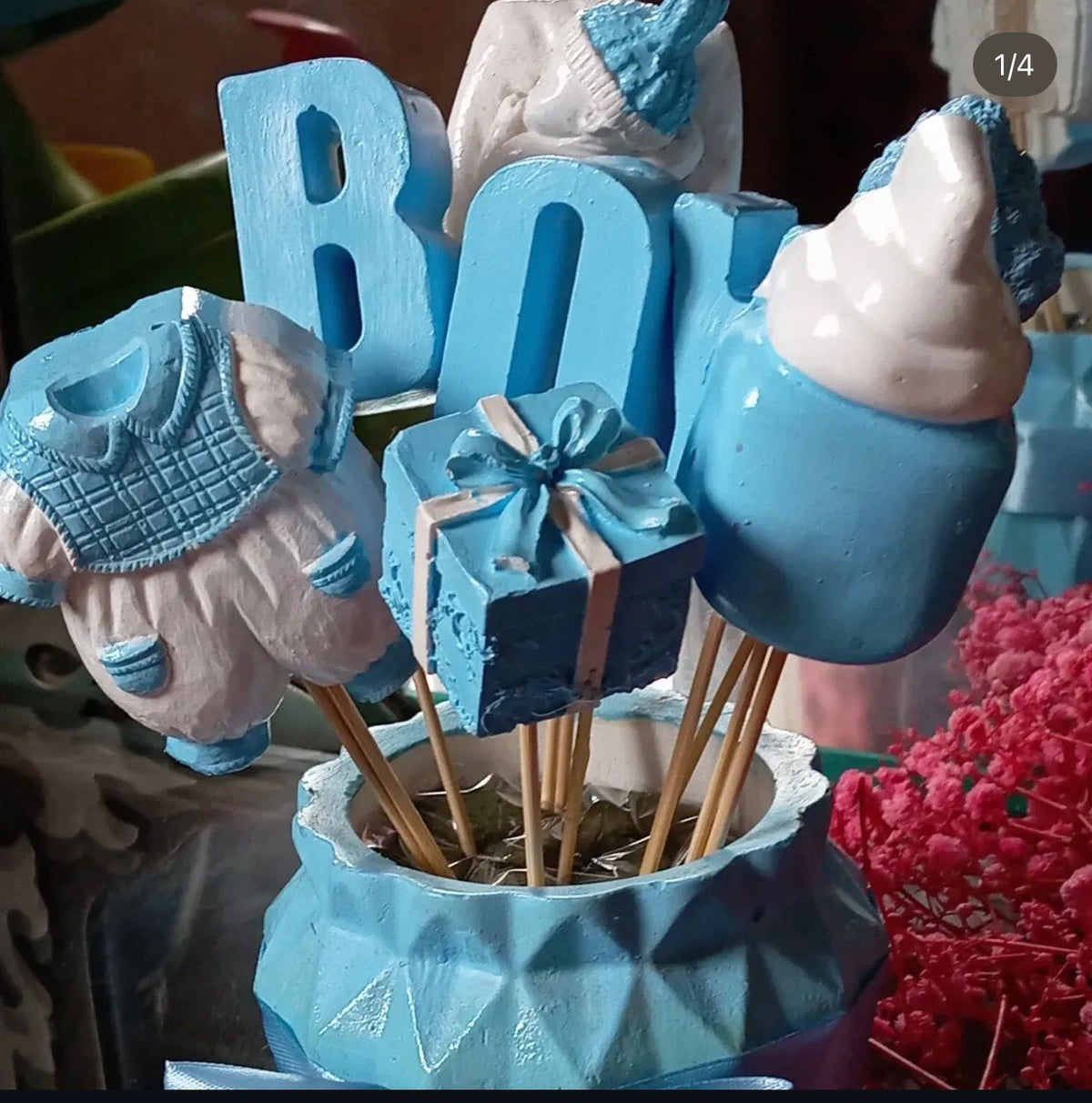 Baby Boy Aroma Stone Bouquet